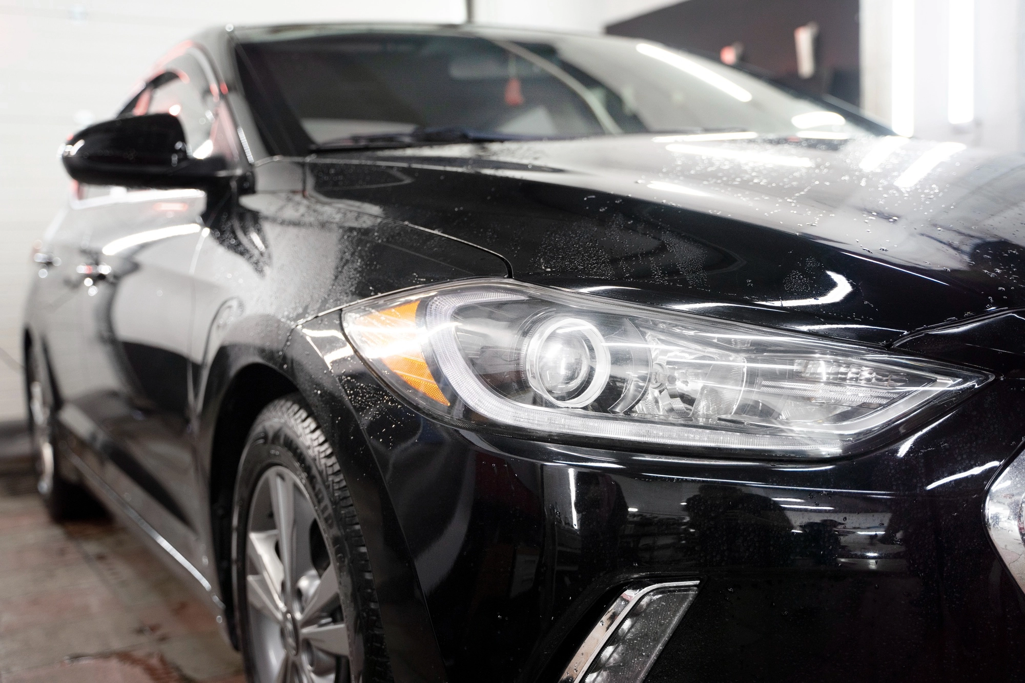 After — deep gloss and clarity after paint correction