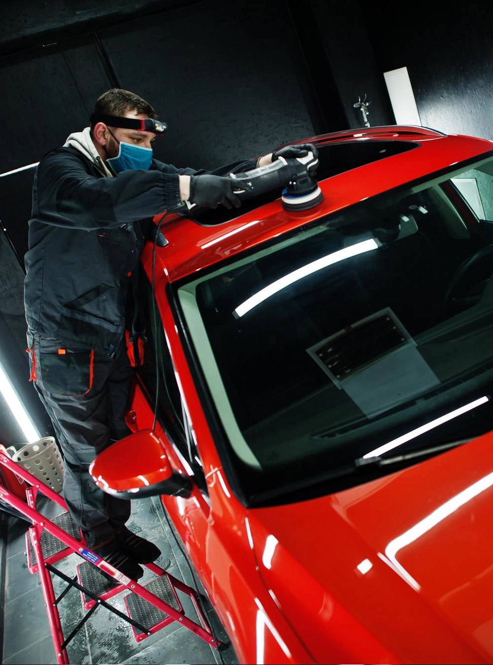 Hand wash with foam cannon on luxury vehicle in Champlin MN